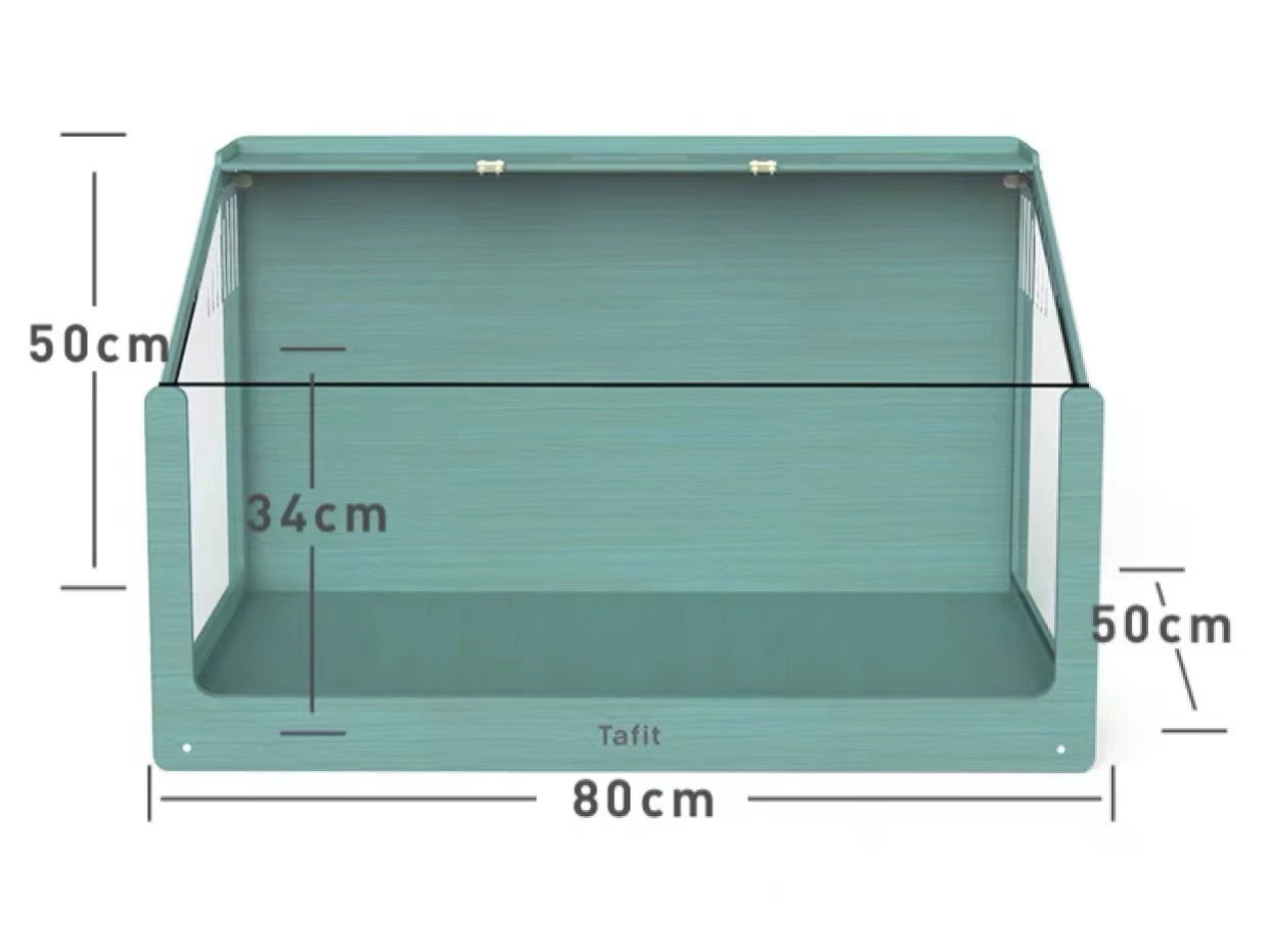 Estimated Shipping Date Jun 2022 Panoramic Wooden Cage - Sloped Roof